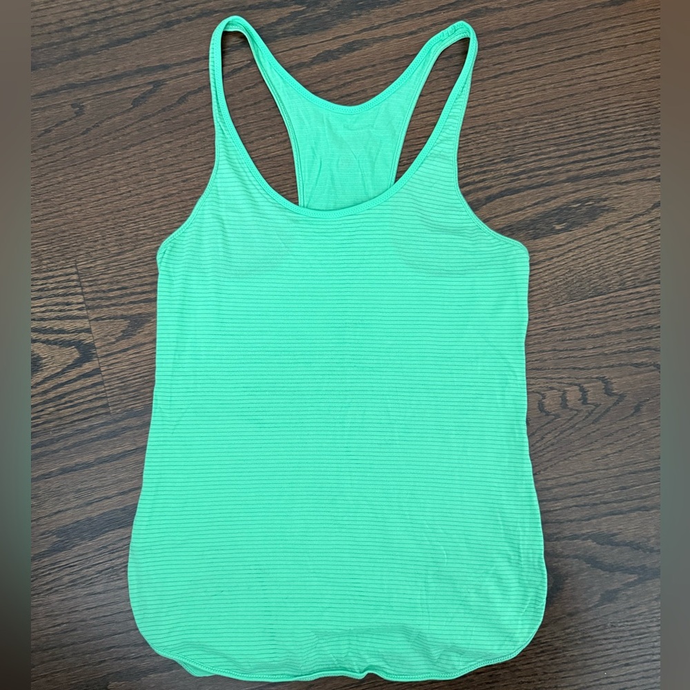 Lululemon Green Racerback Tank Top